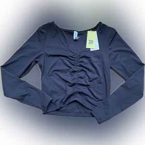 All In Motion Black Workout Long Sleeve Top - Size S